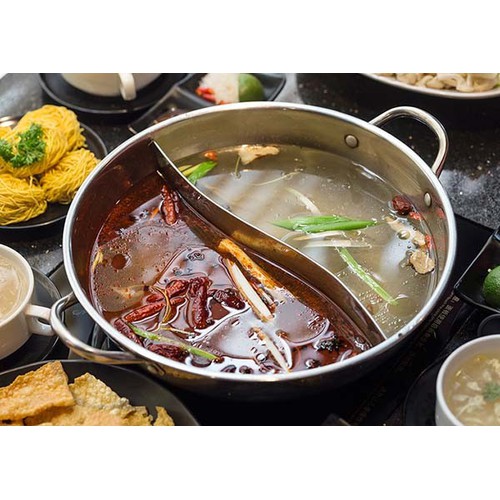 Nồi lẩu inox 2 ngăn 30cm