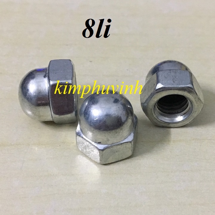 Đai ốc chỏm cầu - đai ốc mũ - tán bầu - tán kiểu