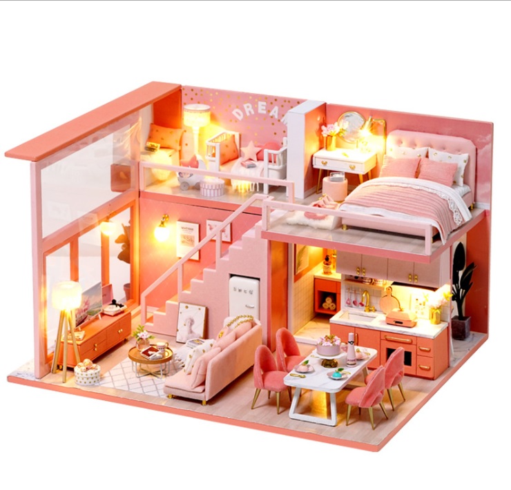 Mô Hình Nhà Gỗ Diy  Dream Angel (Tặng Keo + Mica+ Nhíp)