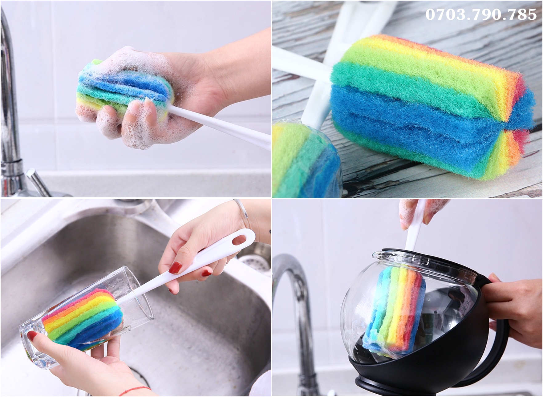 [HCM]Cây Rửa Ly 7 Màu