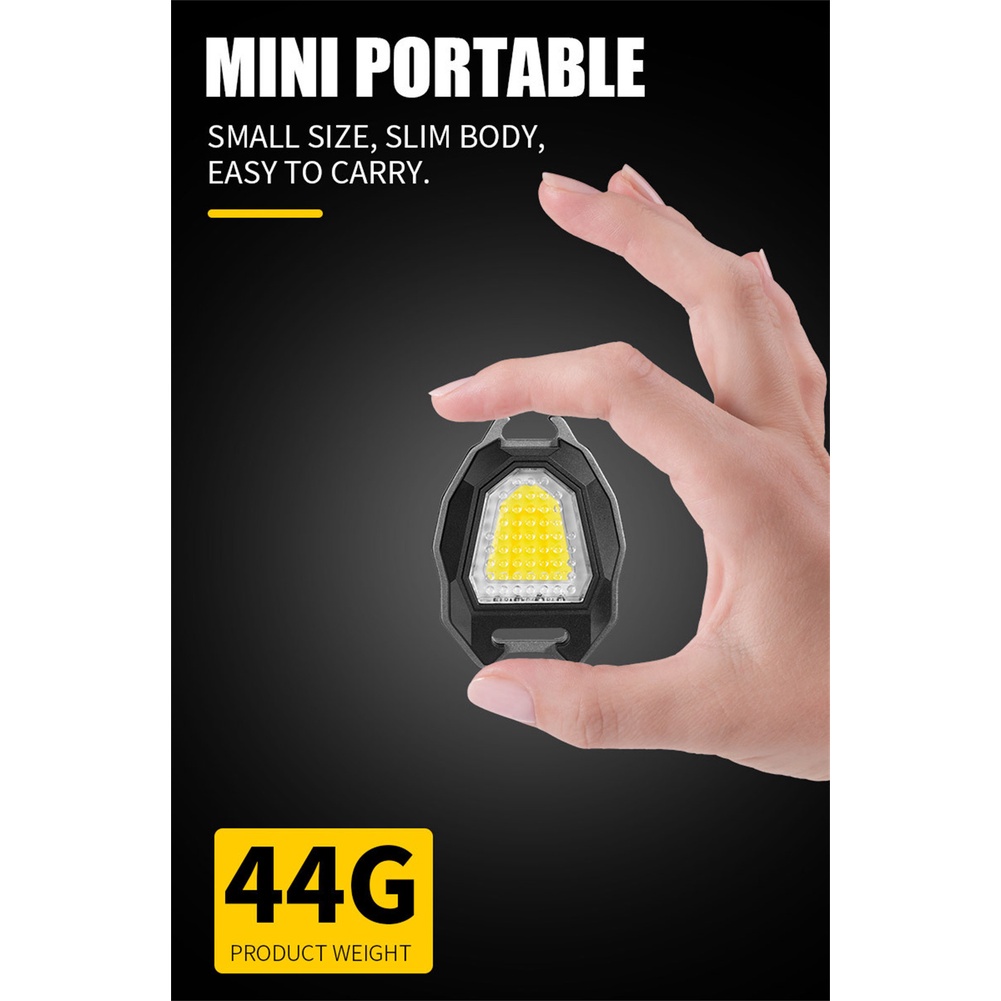 Đèn pin móc khoá kiêm bật lửa khò 5in1 siêu xịn