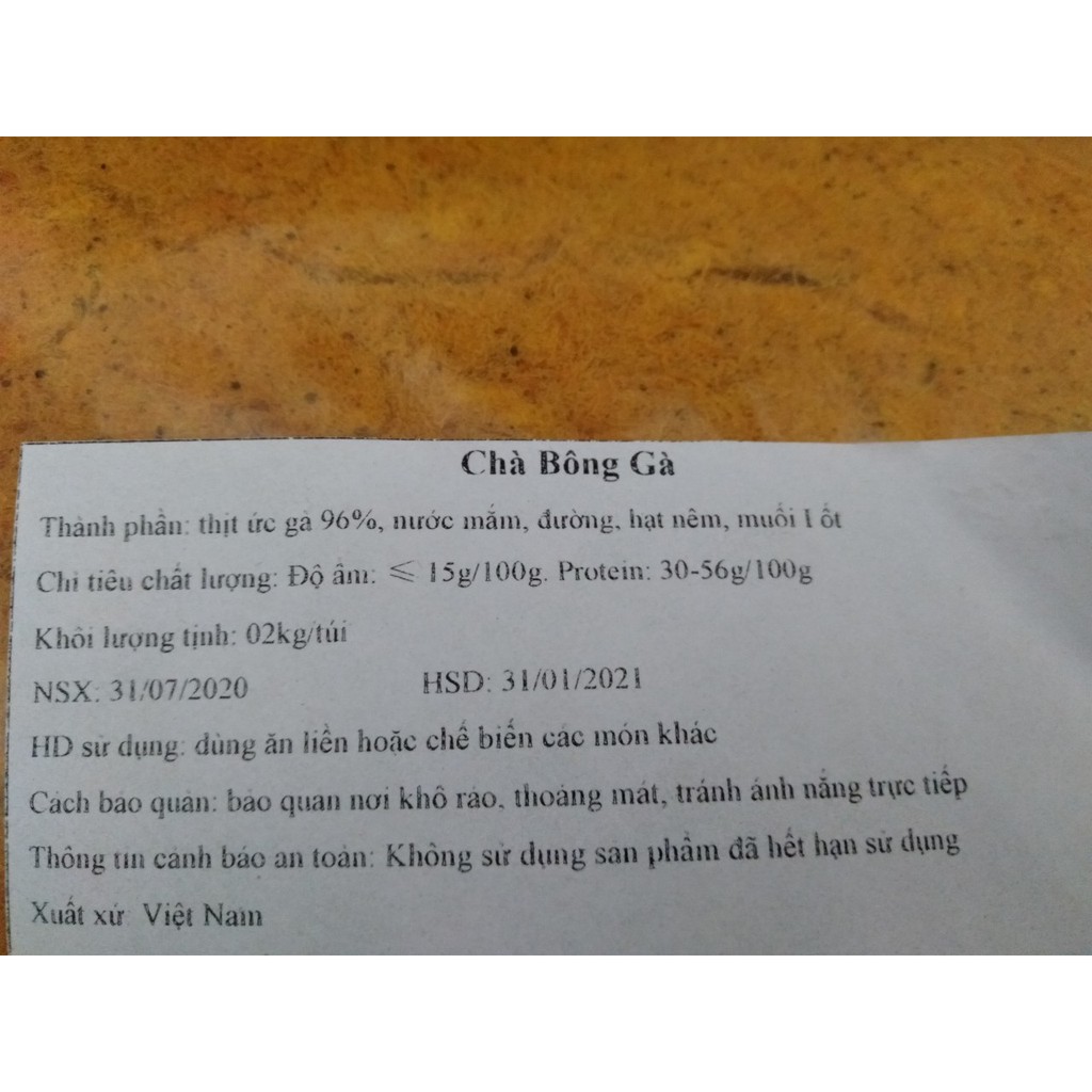 [HCM]Chà Bông Gà 100Gr