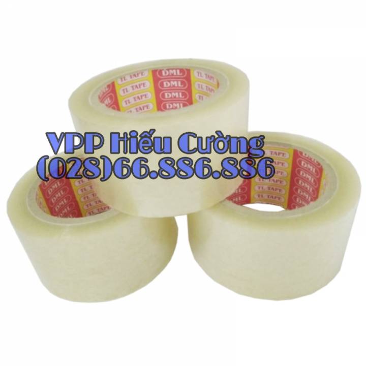 2 cuộn Băng keo trong/ đục (5cm) 50ya. Do VPP Hiếu Cường cung cấp