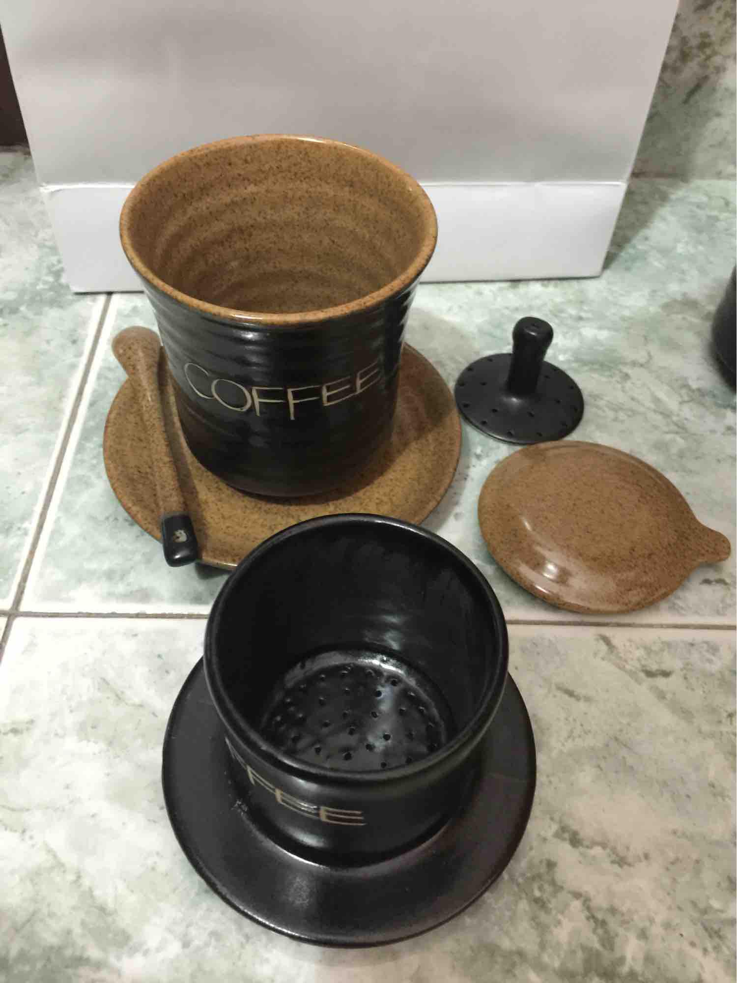 Phin pha cafe gốm sứ Bát Tràng cao cấp