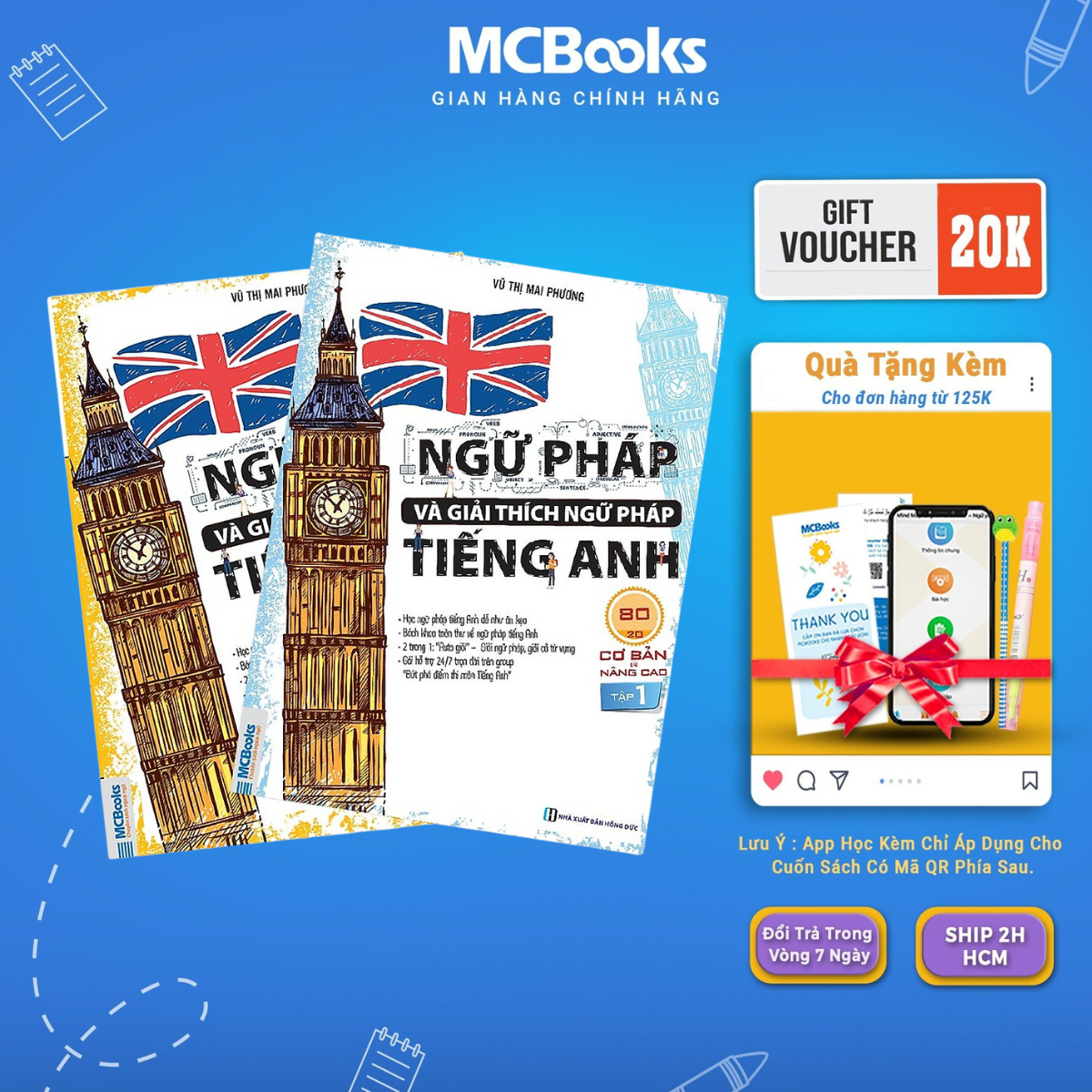Book-combo of basic and 80/20 advanced English language explanation and explanation-Volume 1 and Volume 2 - McBooks