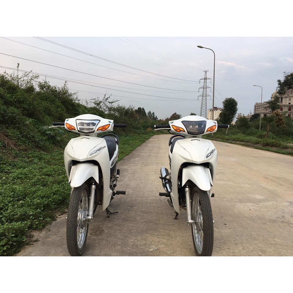Đèn Led 2 tầng ZHIPAT cho Wave Alpha Wave S WAVE A 2020 Wave RS Future X (chóa màu trắng xi ĐEN KHÓI)