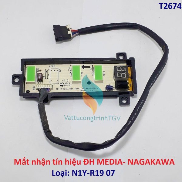 Mắt nhận  tín hiệu điều hòa MEDIA - NAGAKAWA loại N1Y-R19 07 (tháo máy)