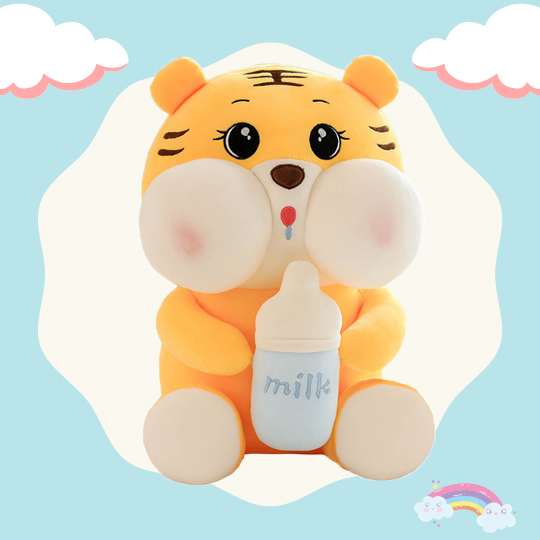 Gấu Bông Hổ Ôm Bình Sữa