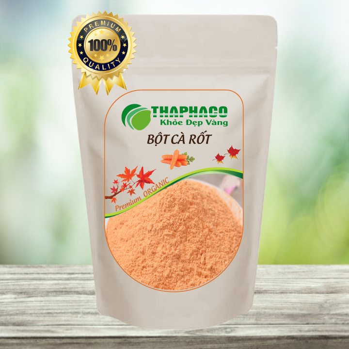[1kg] Bột Củ Cà Rốt Nguyên Chất - Bột Siêu Mịn Dễ Dàng Sử Dụng Và Bảo Quản - Hàng Công Ty Chất Lượng Cao