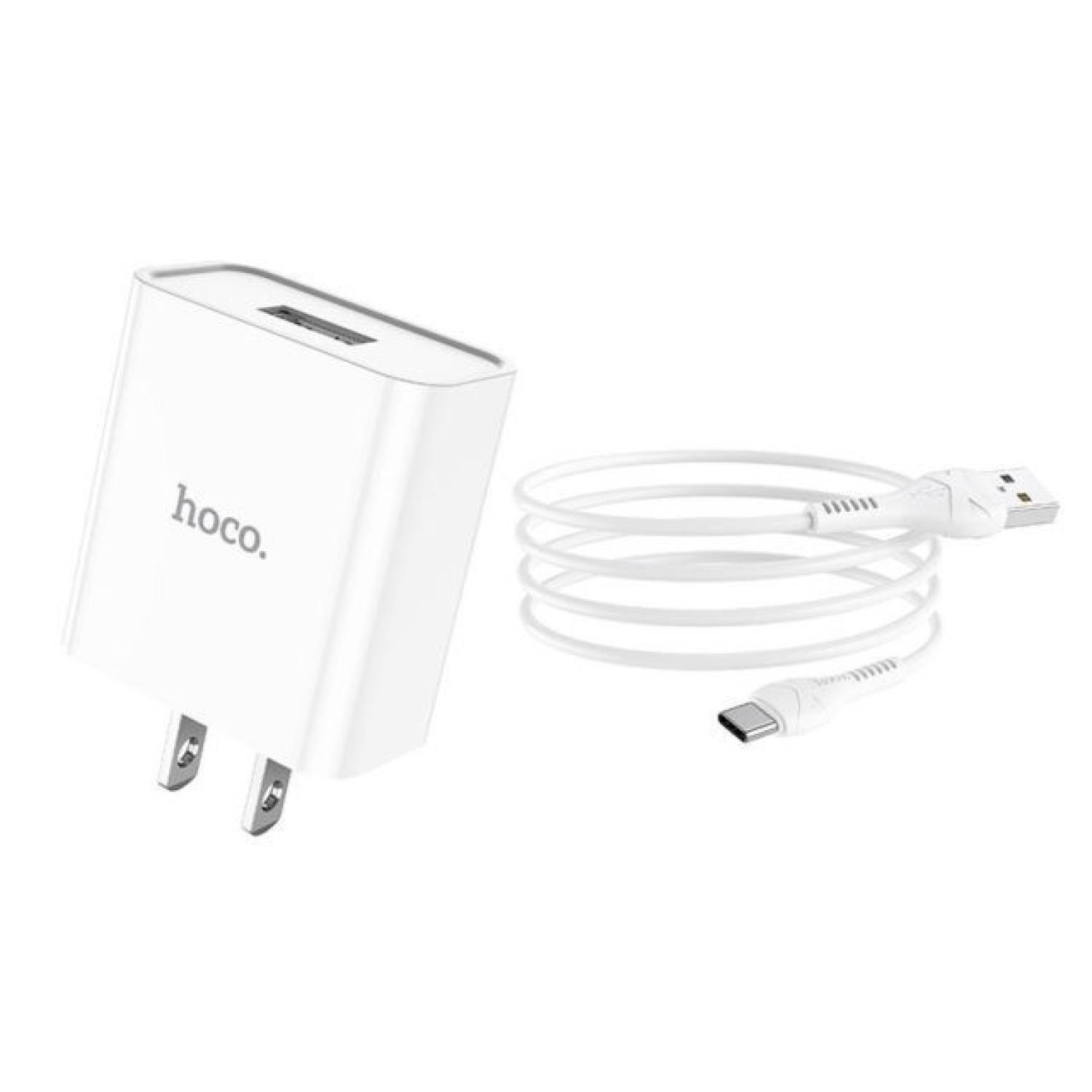 Bộ Sạc Nhanh Hoco C81 Sạc Nhanh 5V/2.1A Đủ 3 Chân Ip/Micro/Type_C