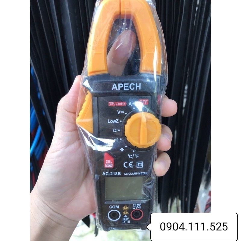 Ampe kìm đo dòng AC APECH AC-218B (600A) 