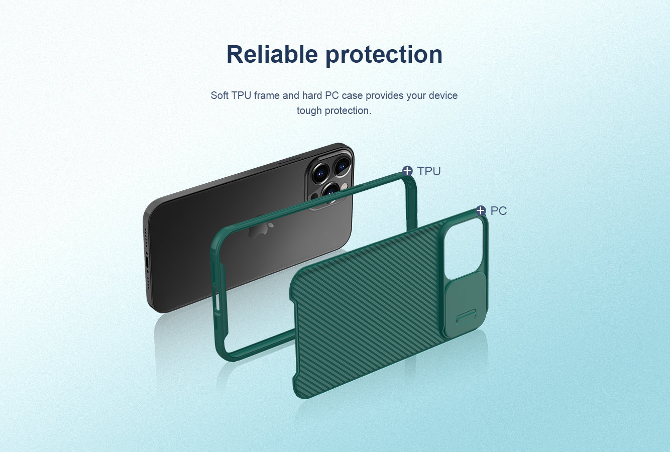 [ỐP LƯNG BẢO VỆ CAMERA] iPhone 12/ 12 Pro/ 12 Pro Max hiệu Nillkin Camshield