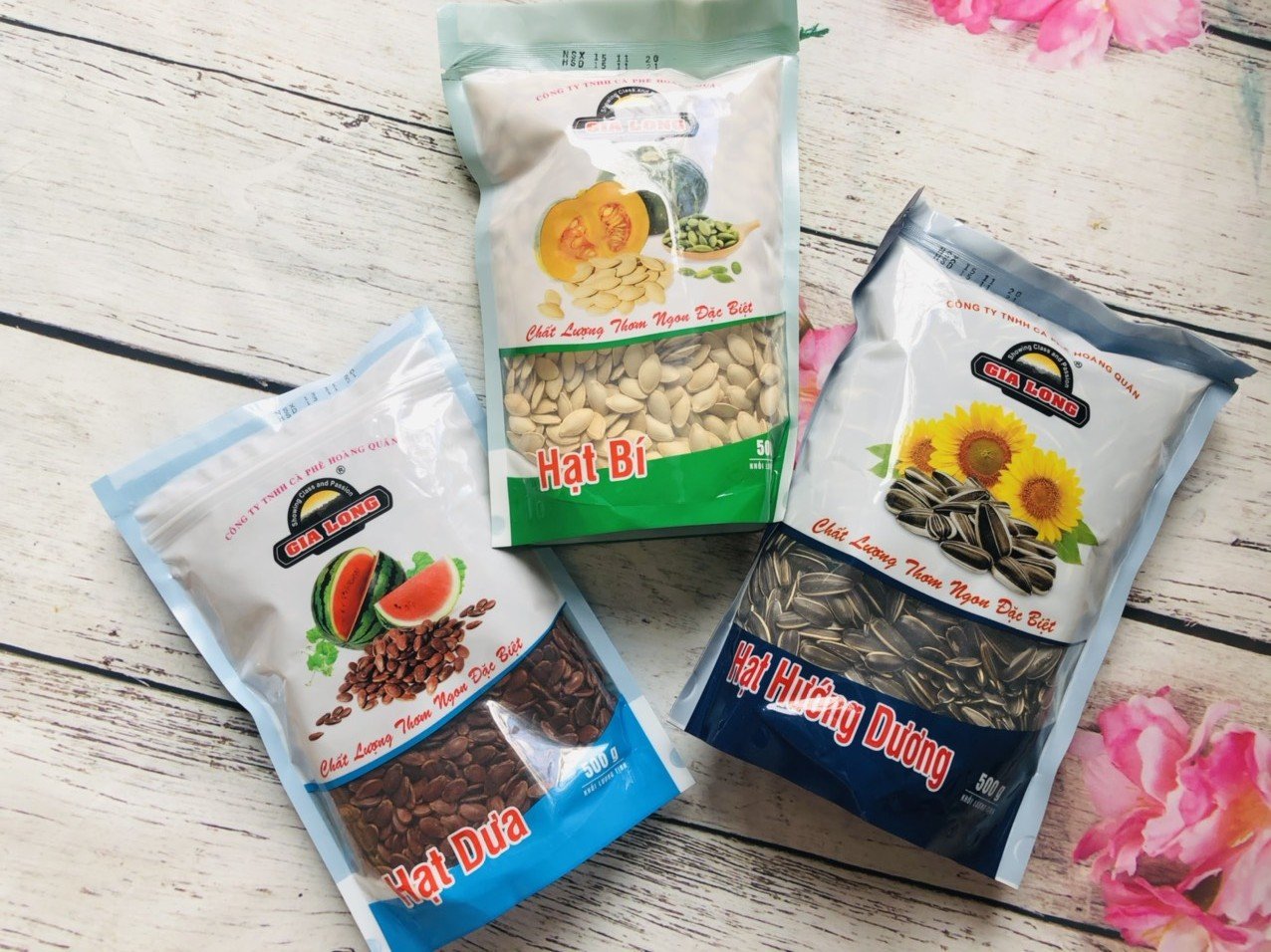 Combo 500G Hạt Bí Và 500G Hạt Hướng Dương