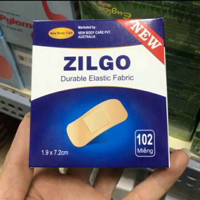 HỘP 102 MIẾNG BĂNG CÁ NHÂN ZILGO