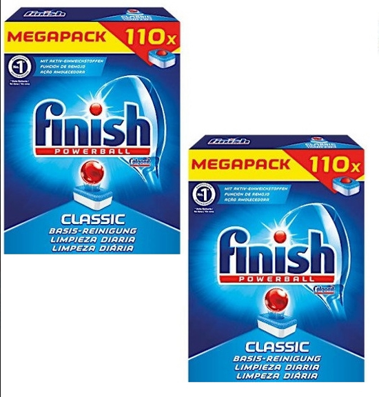 Viên rửa bát finish 110 viên (tích hợp bột bóng tđ somat alio) dùng cho máy rửa bát