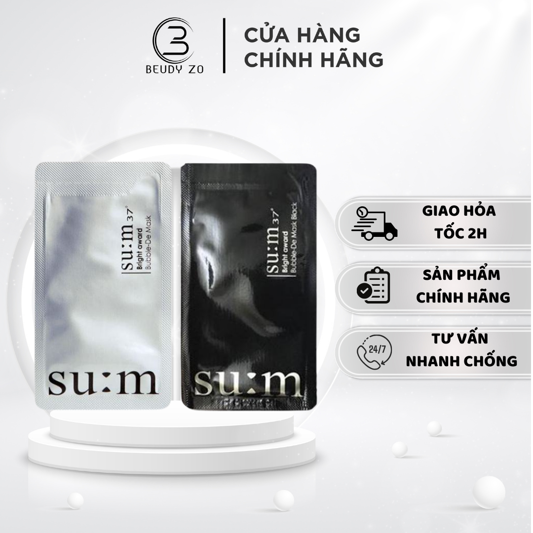 Mặt Nạ Sủi Bọt,Thải Độc,Trắng Da,4ML