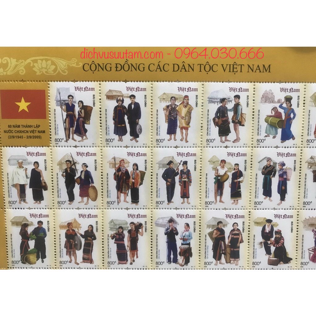 Bloc tem 54 dân tộc Việt Nam