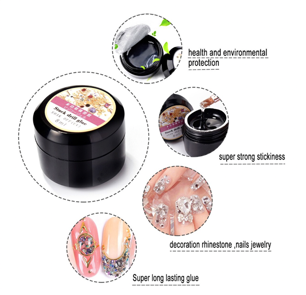 Keo dán charm Gel Glue, keo dán móng, dán đá trang trí móng