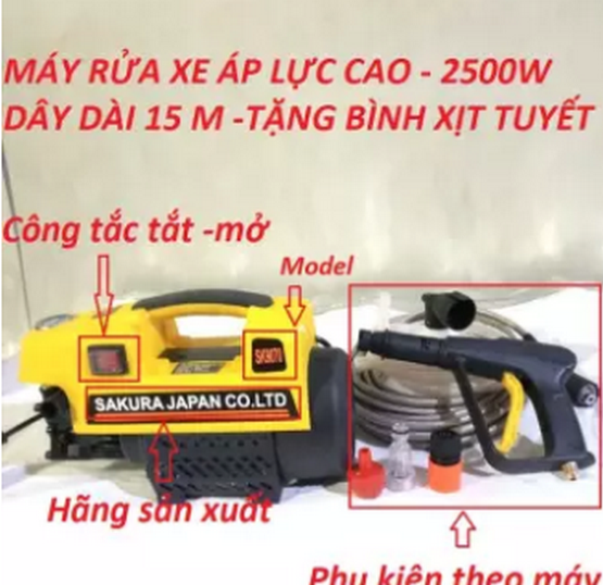 Máy rửa xe mini, máy rửa xe gia đình,