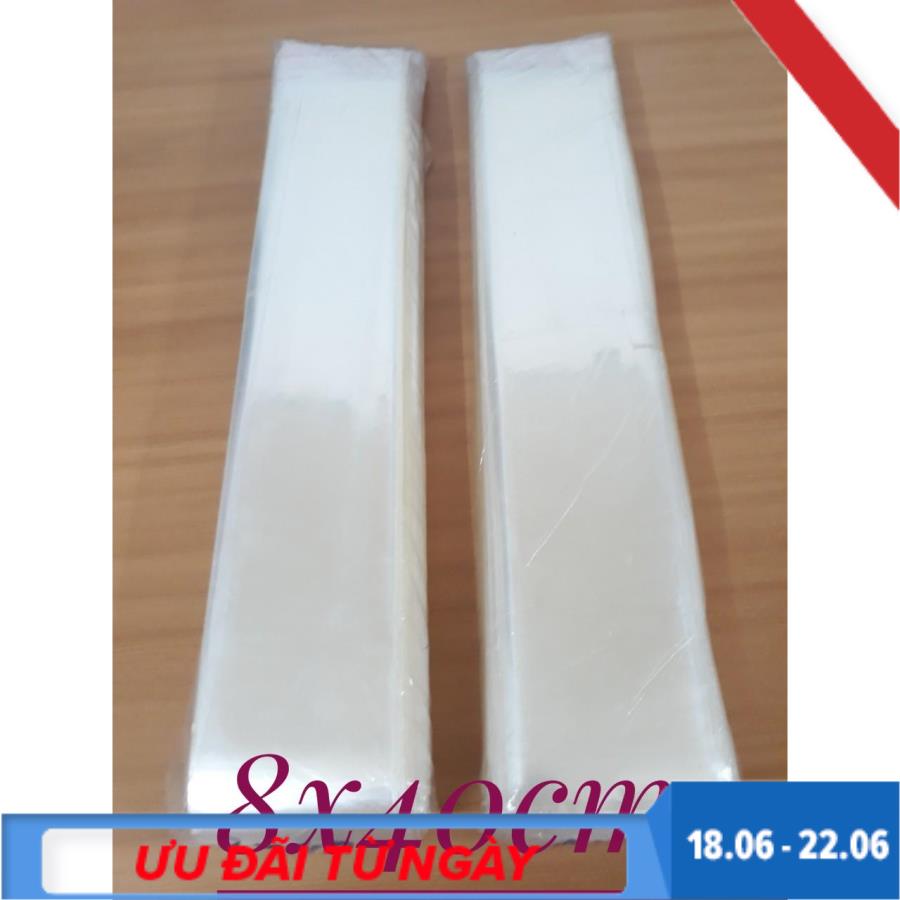 1 kg bọc kiếng keo nhang - túi nilon có keo dán - size 8x40cm