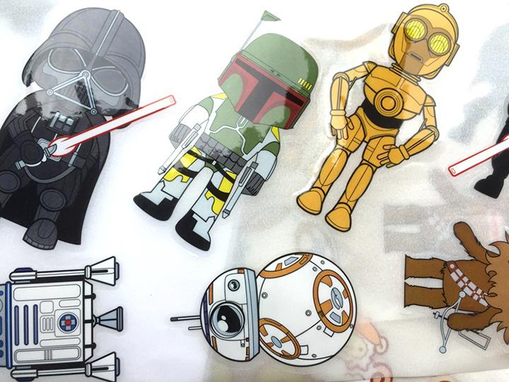 Tấm STICKER dán trong suốt chủ đề STAR WARS