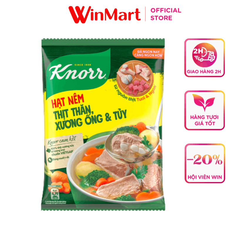 [Siêu thị WinMart] - Hạt nêm thịt thăn, xương ống, tủy Knorr 900g
