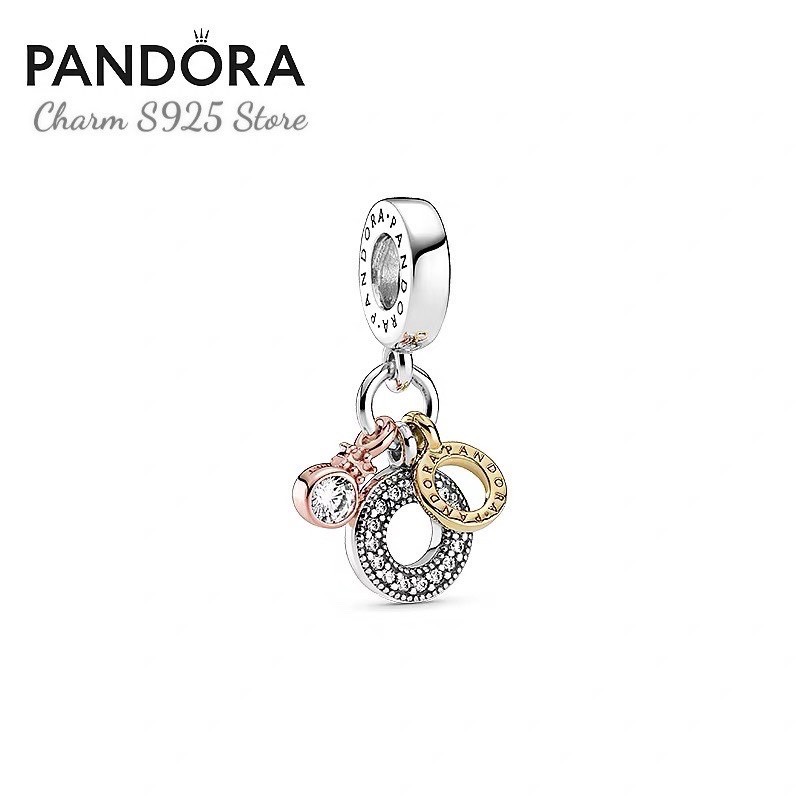 Charm pan treo vương miện bạc S925 cao cấp mẫu mới