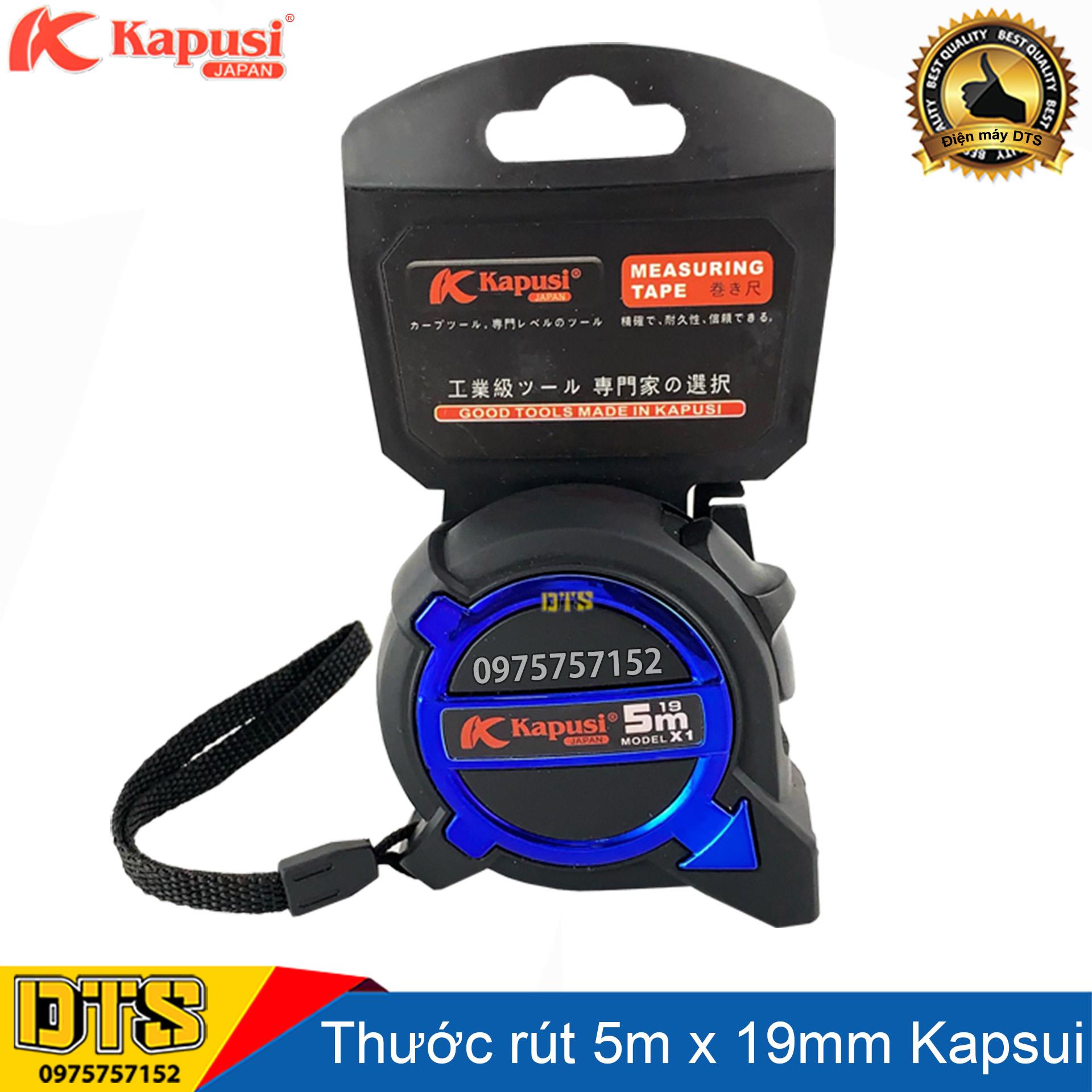 Thước rút hệ mét Nhật Kapusi chống va đập 5m x 19mm