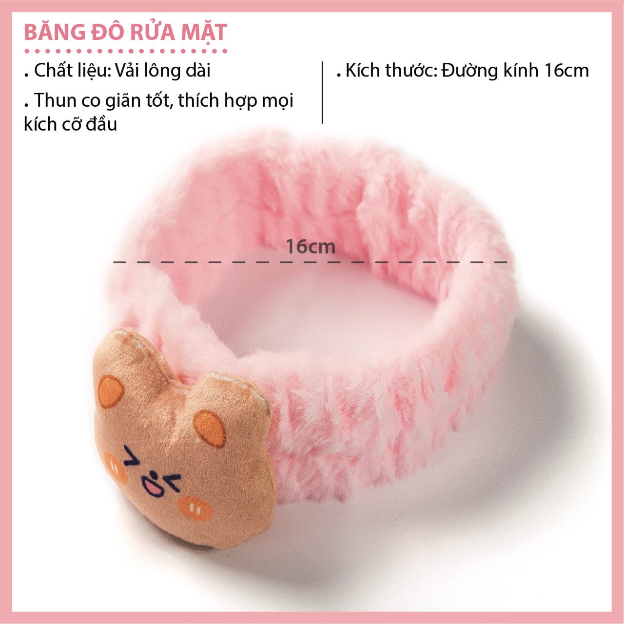 Băng đô rửa mặt dễ thương
