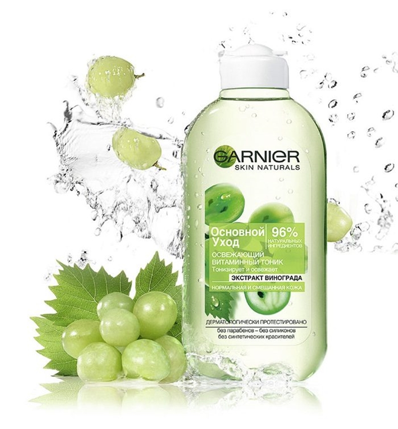 Nước Hoa Hồng GARNIER Nho Xanh 200ml