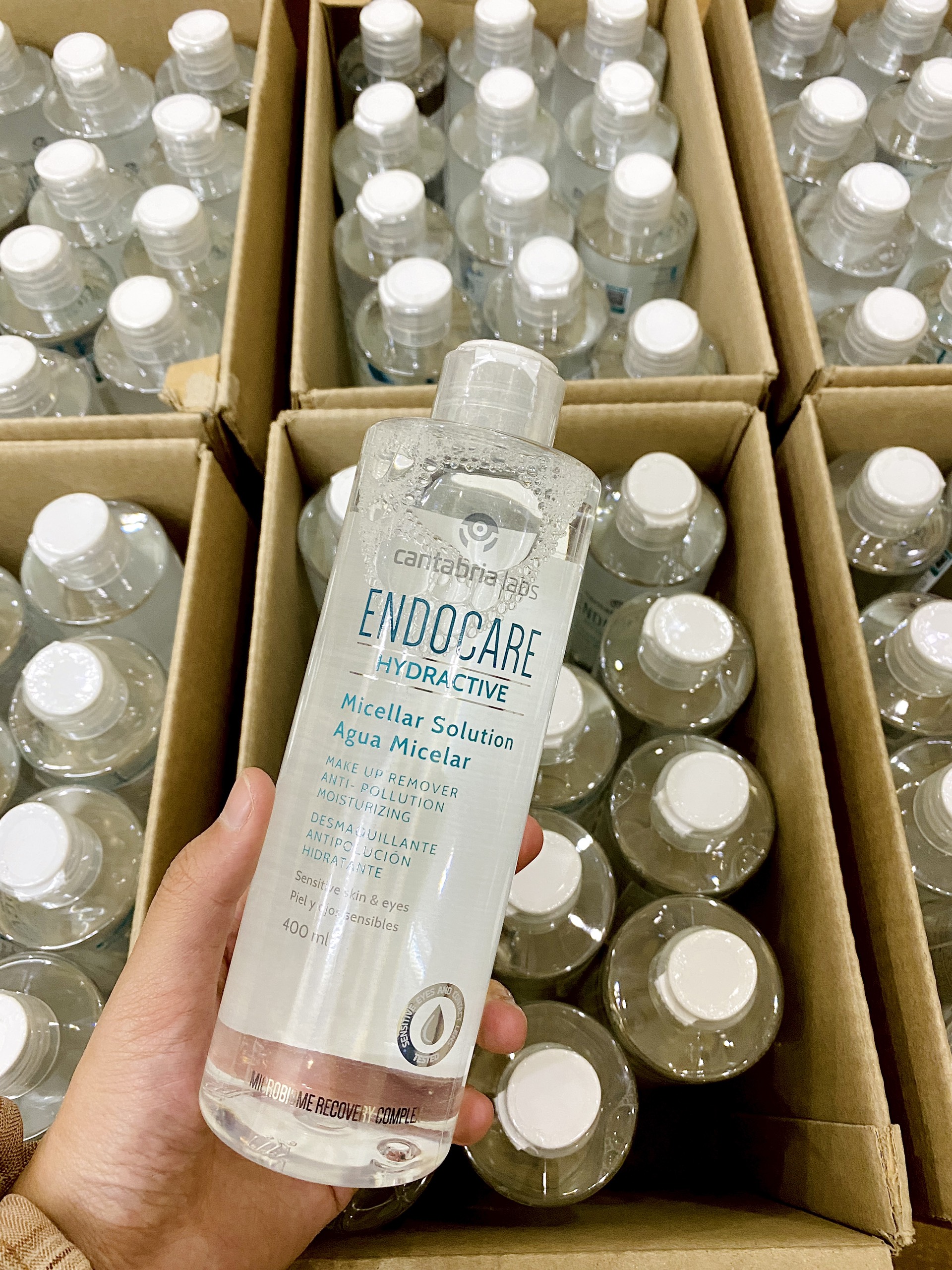 Nước tẩy trang Endocare Hydractive Micellar Solution Agua Micelar 400ml