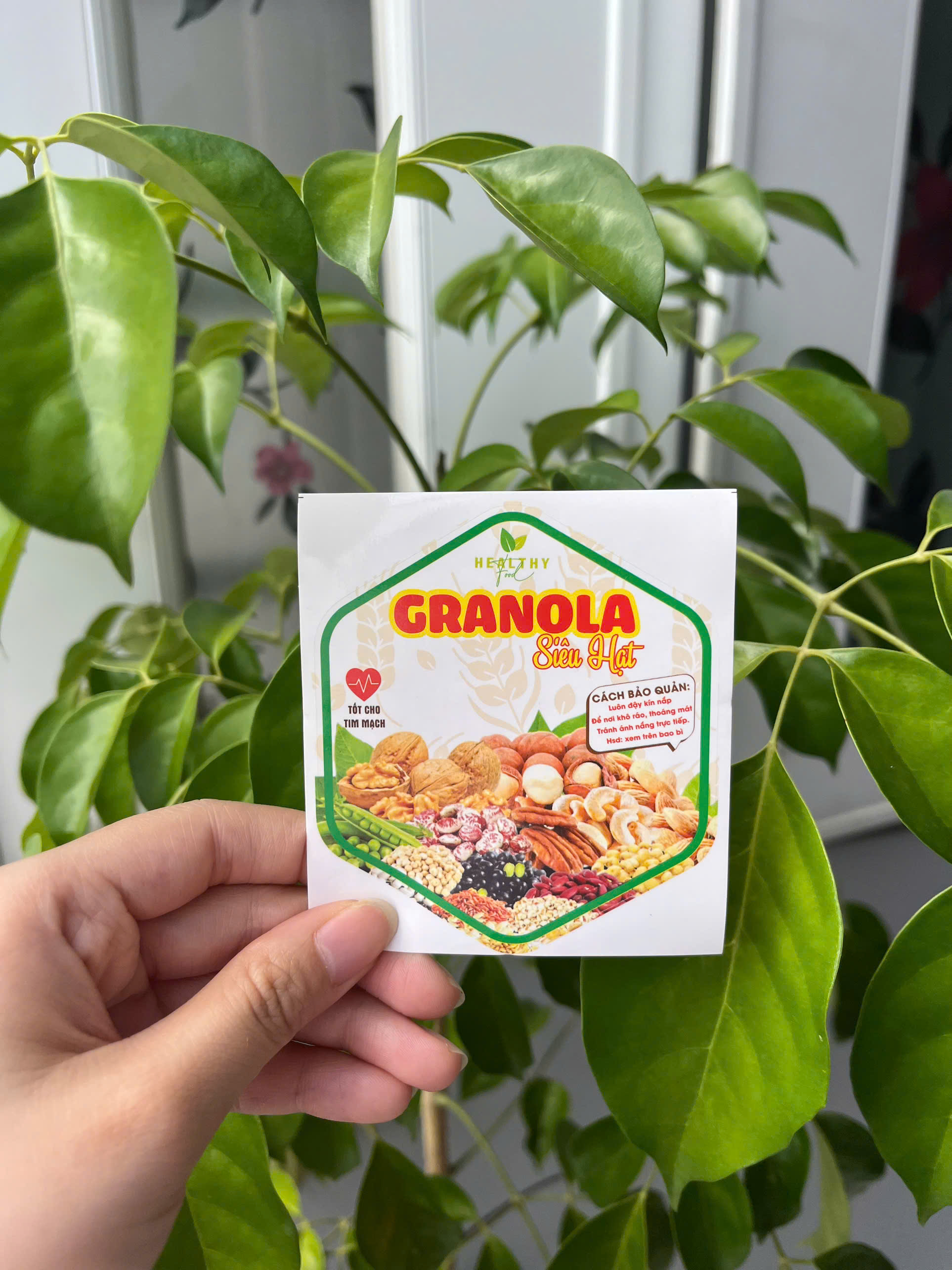 50 tem dán "Granola" - 7x9,6cm