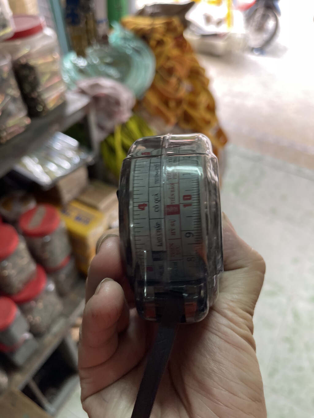 Thước kéo YAN 2 mắt (số và Loban) 10 mét - trong