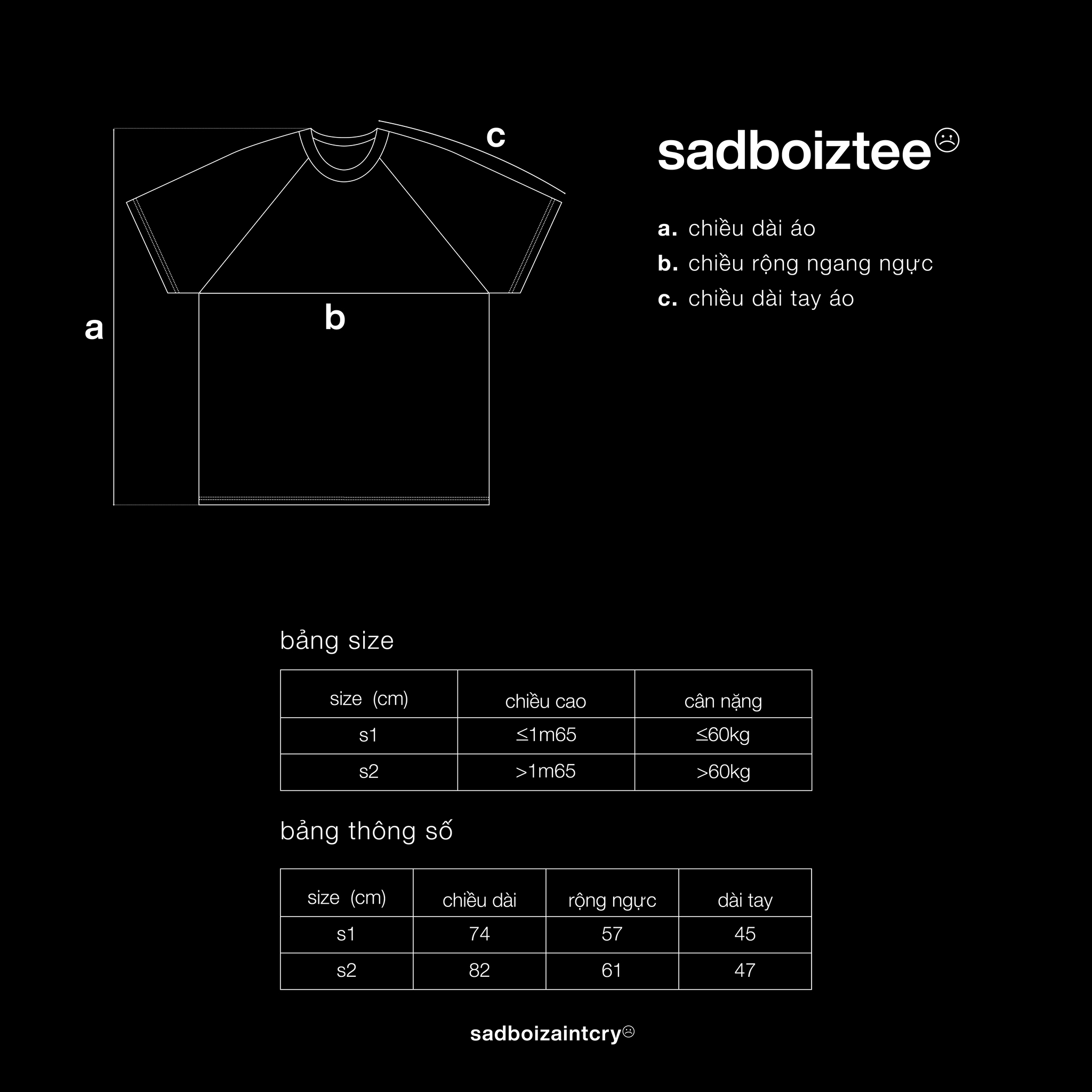 Áo thun SADBOIZ Teddycry Typo Black