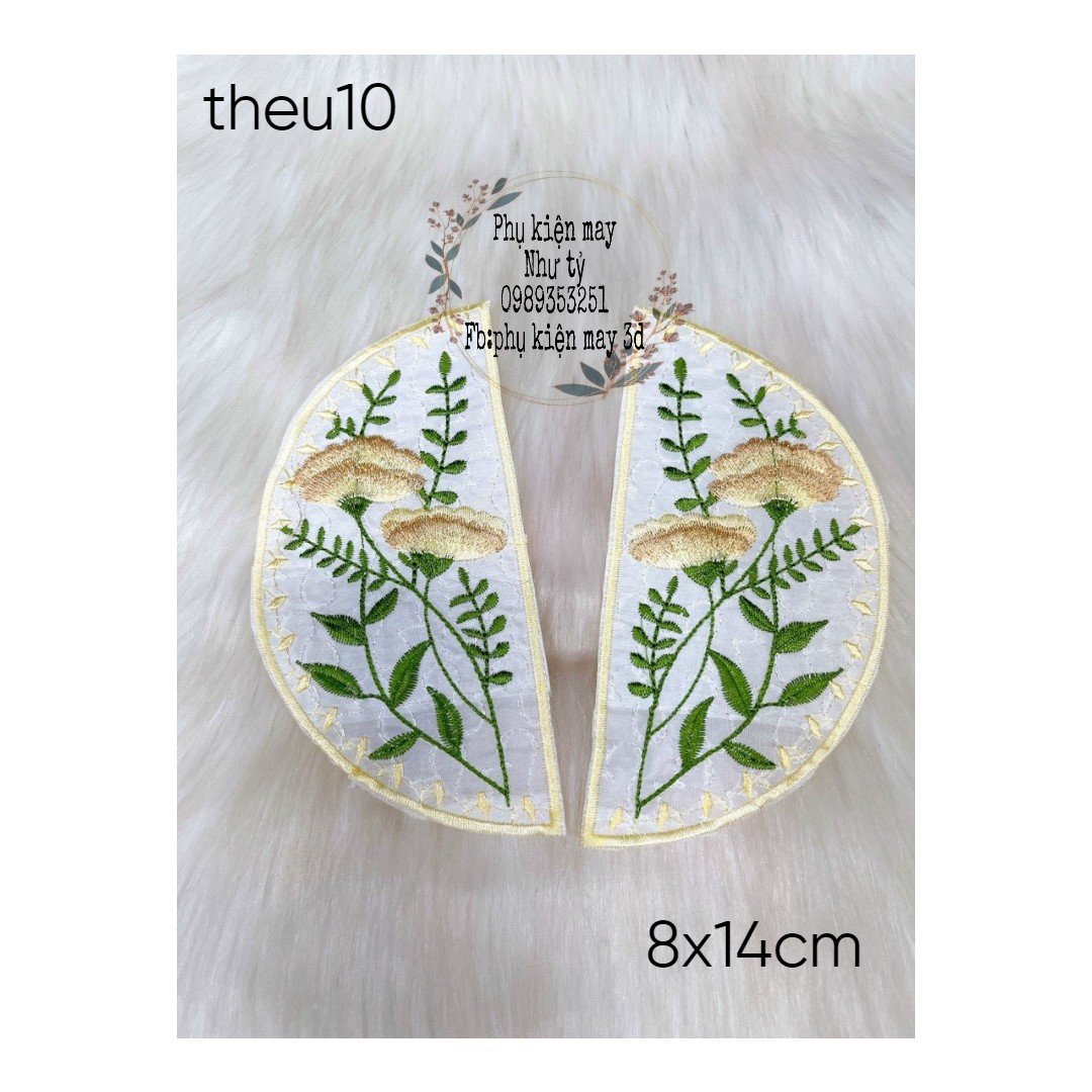 tấm tròn thêu cách tân trang trí