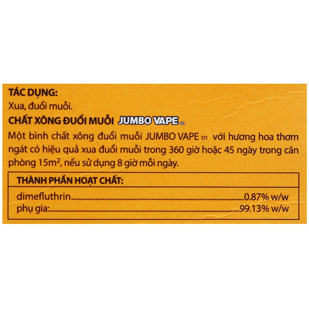 Chất xông đuổi muỗi 34ml
