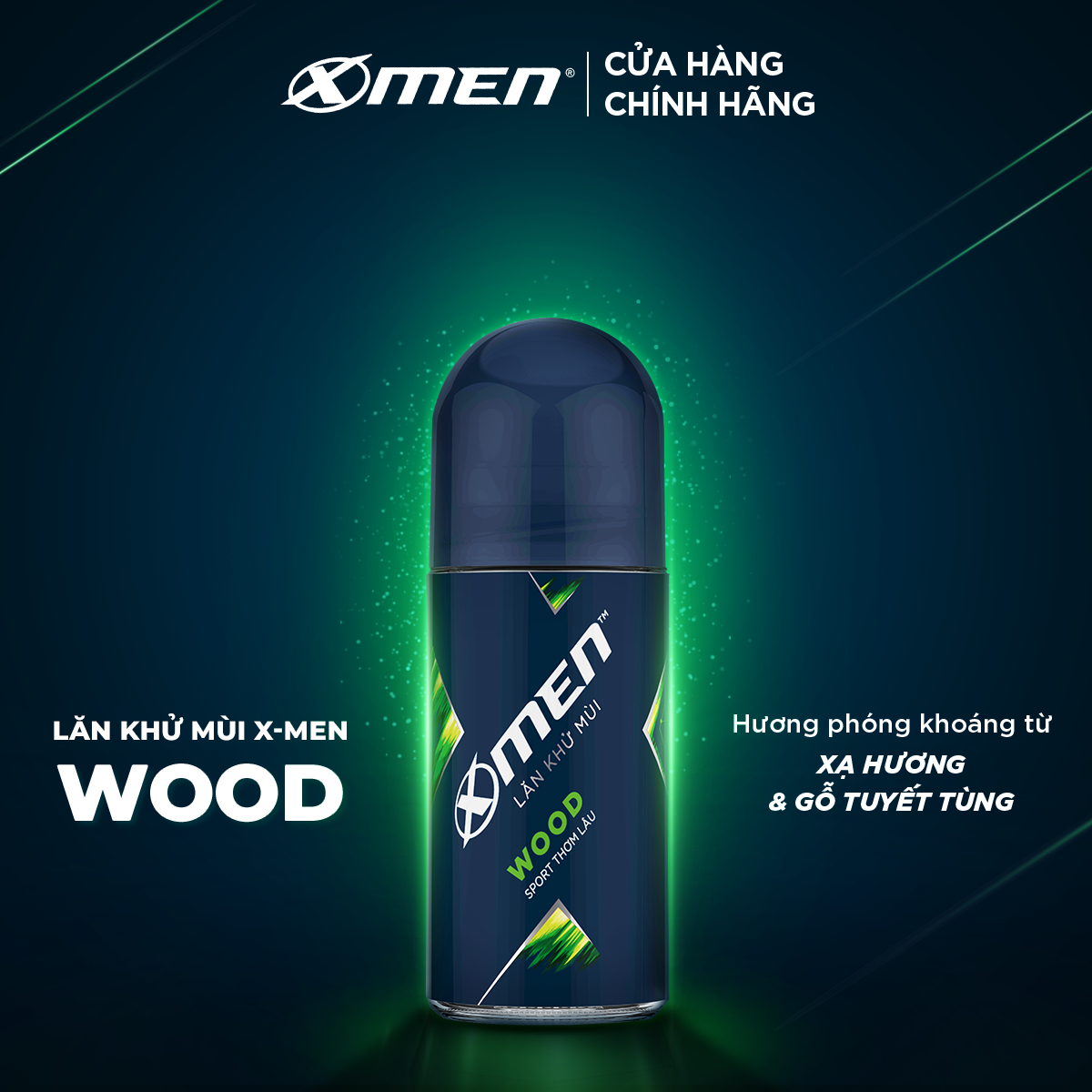 Lăn khử mùi X-men Fire/ Wood 50ml
