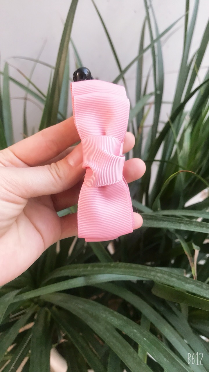 Kẹp Tóc Dọc Nơ Vải Nhiều Màu - phukienteen