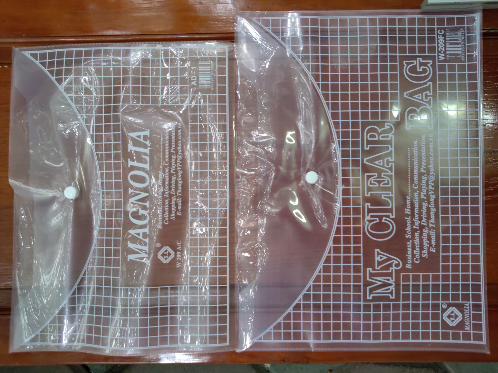 Combo 100C túi Clear khổ A4 loại mỏng