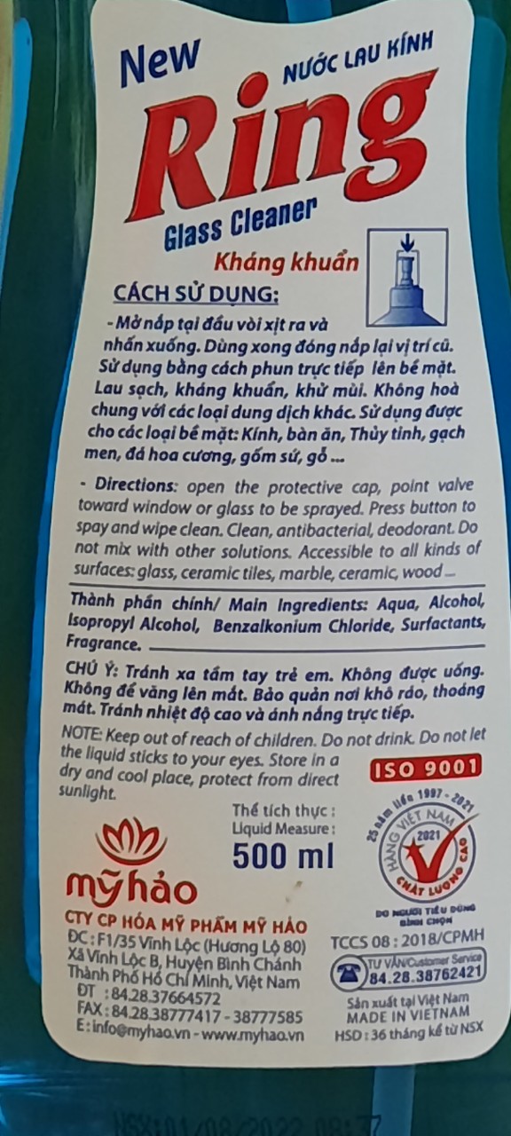 Nước Lau Kính RING 500ml/chai - BACH HOA HV