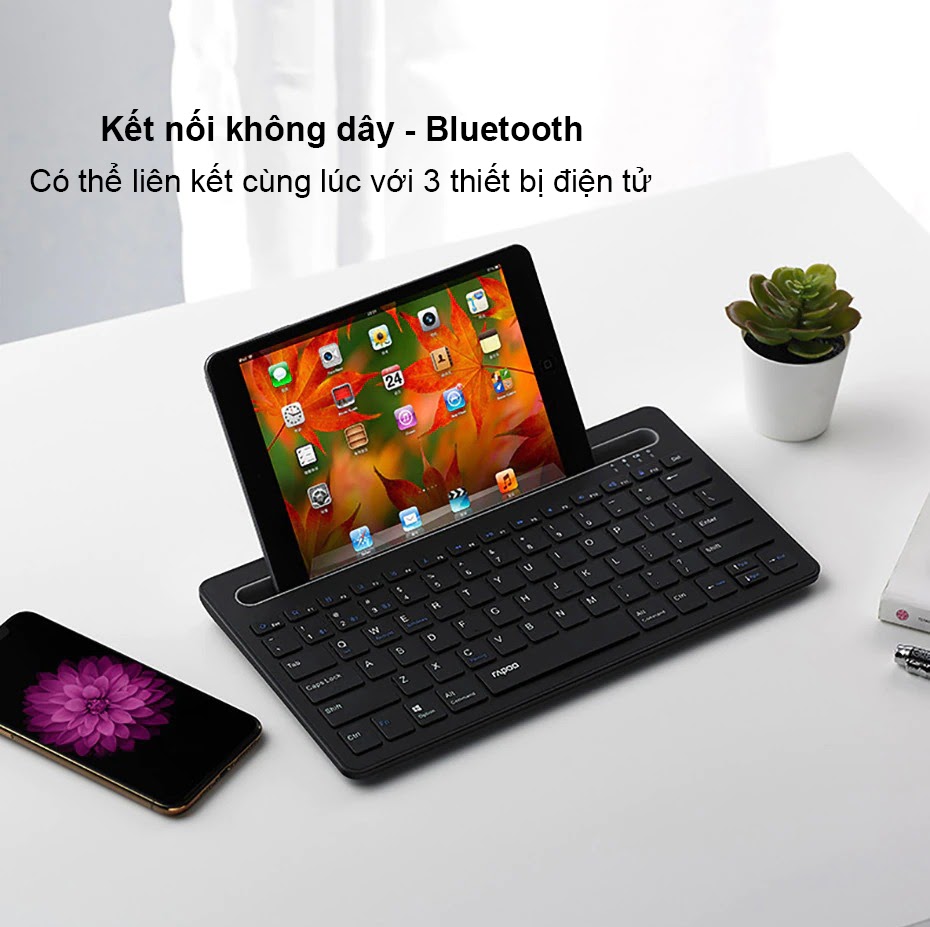 Bàn phím không dây Bluetooth Rapoo XK100