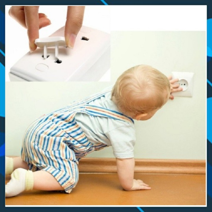 COMBO 20 Nút bịt ổ điện tặng kèm 4 bịt góc bàn silicon- Nút bịt ổ điện tránh cho trẻ nhỏ thò tay vào ổ điện tiện lợi