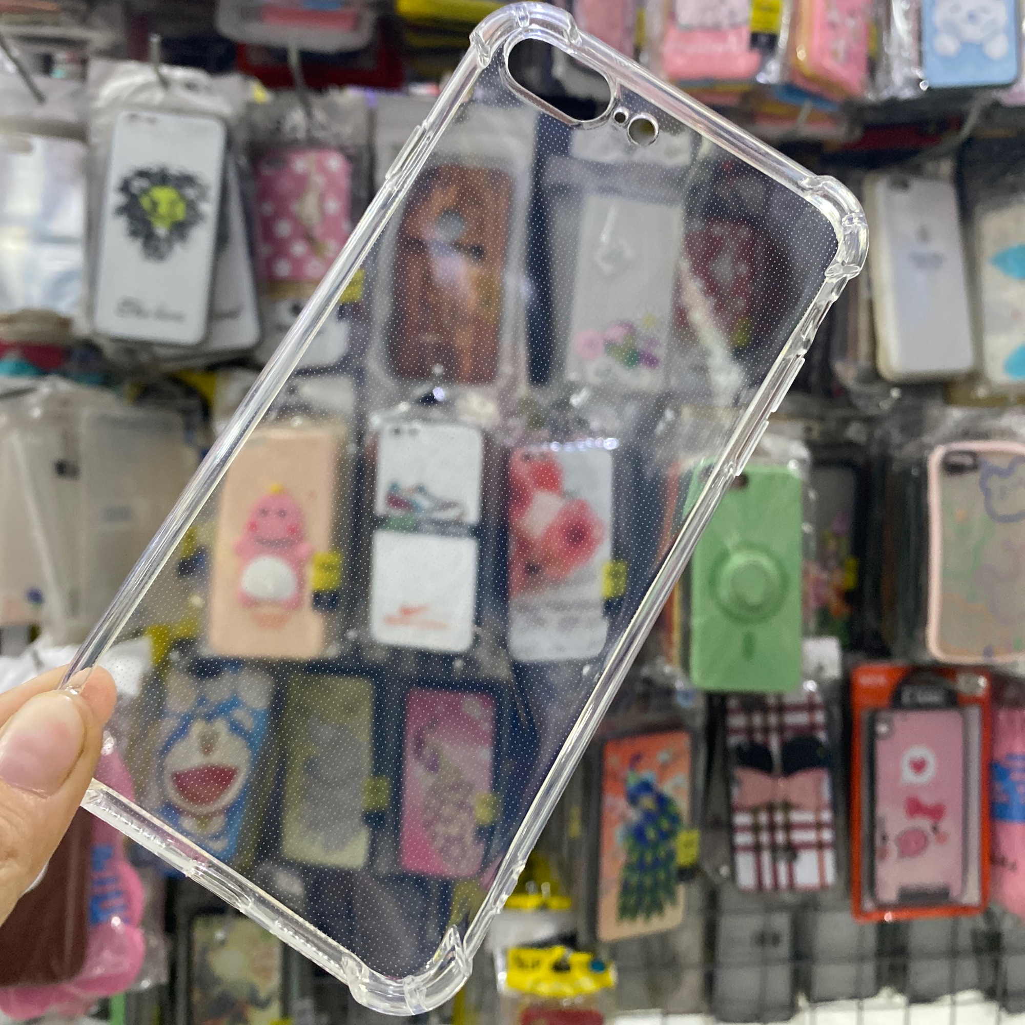 iPhone 7 Plus/8 Plus Ốp lưng dẻo trong suốt chống sốc siêu xịn