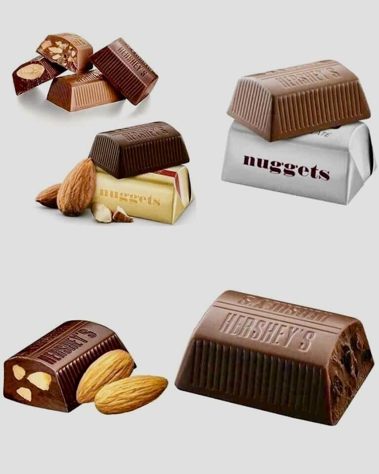 SOCOLA- CHOCOLATE HERSHEY’S HỖN HỢP 4 VỊ NUGGETS 1.47kg
