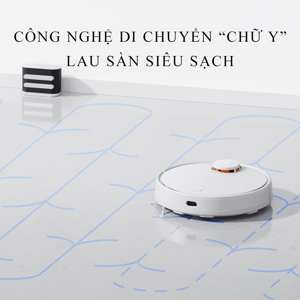 Robot hút bụi lau nhà Xiaomi đa năng, hút bụi và lau nhà cùng lúc, tự động quay về sạc khi hết pin, kết nối điện thoại, công suất cực lớn