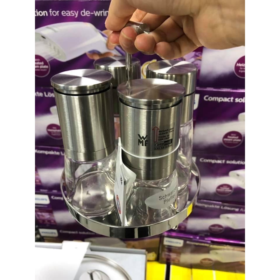 Set đựng xay muối, tiêu, dầu mắm WMF Deluxe