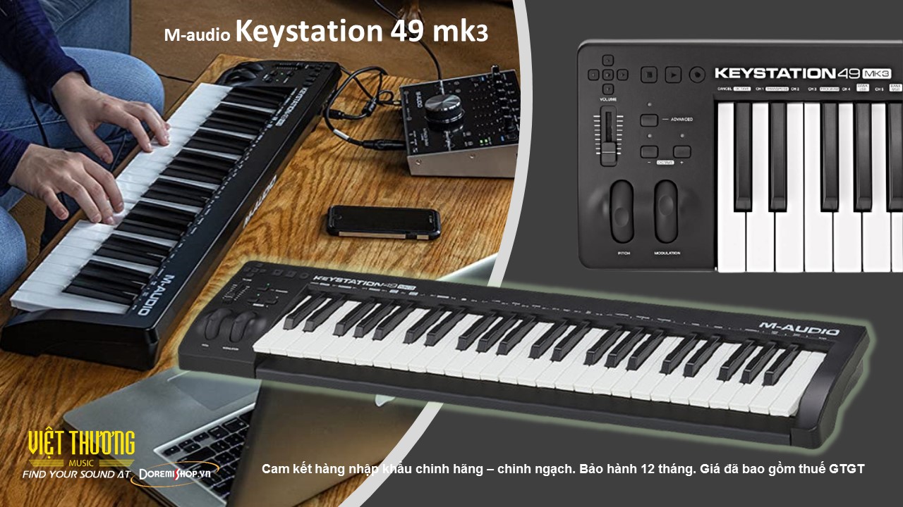 Bàn phím midi controller M-Audio Keystation 49 mk3