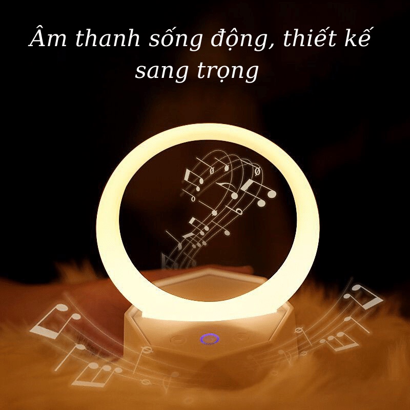 Loa bluetooth không dây có đèn ngủ LED 7 màu