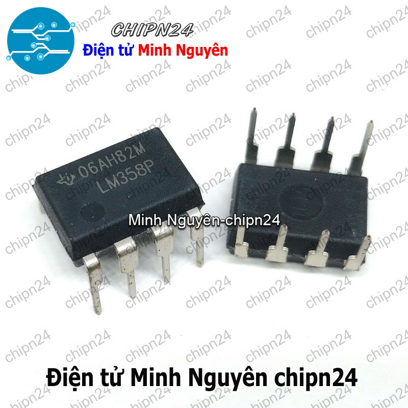 [1 con] (DT) IC LM358 DIP-8 Hàng Tốt TI (LM358P) (IC khuếch đại thuật toán OpAmp) - HH001887