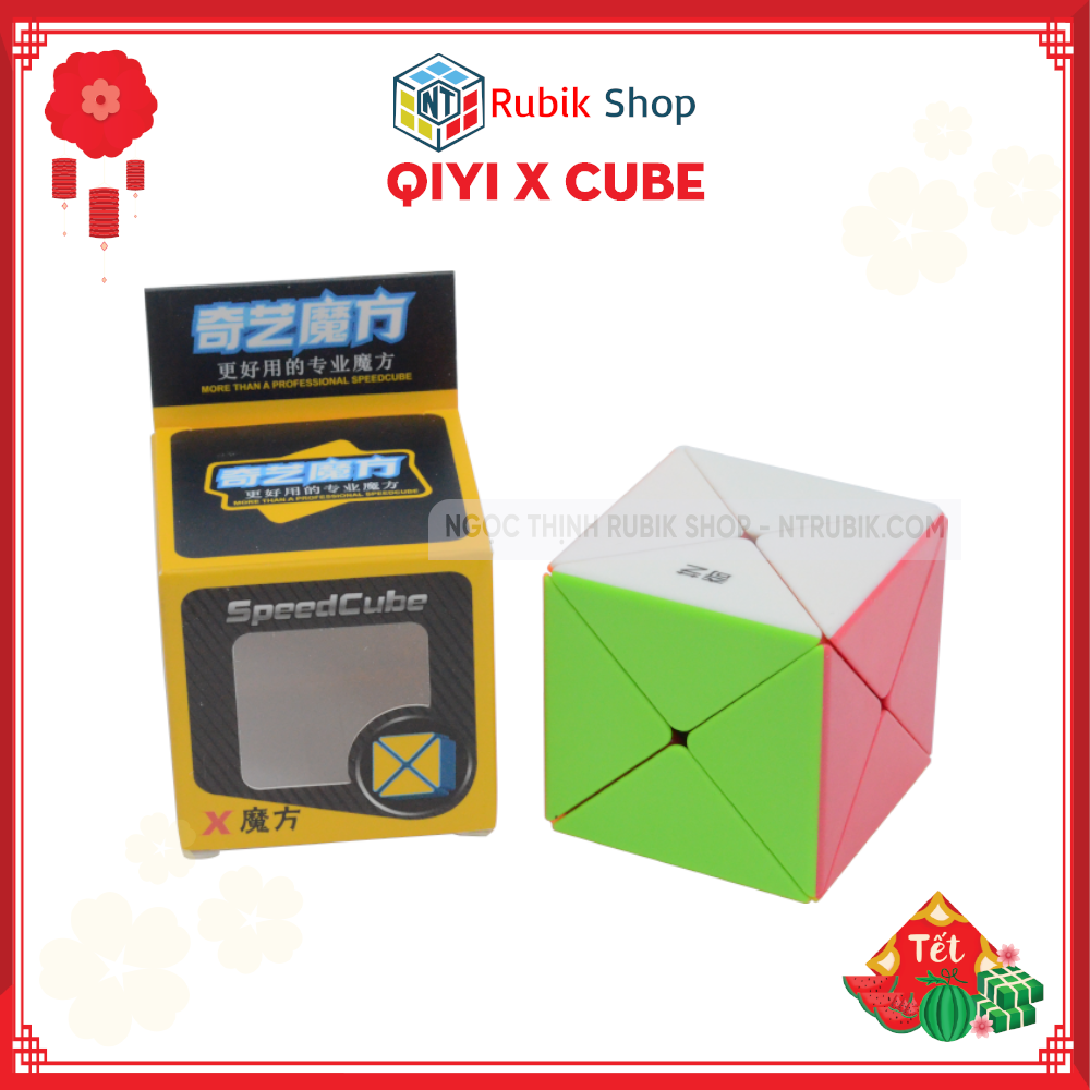[Hoàn tiền 10%][Rubik Biến Thể] Rubik Qiyi X Cube Stickerless đồ chơi thông minh